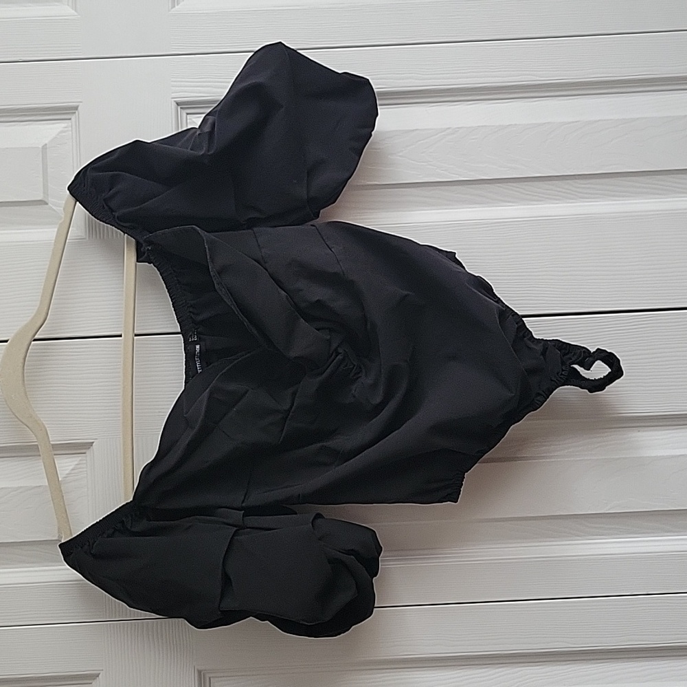 Prettylittlething black off the shoulder bodysuit